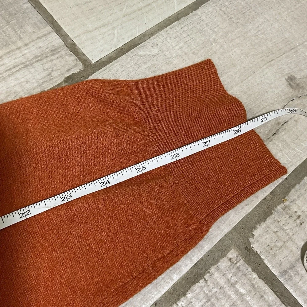 NWT Women's A New Day Long Sleeve Mock Neck Sweater Burnt Orange Rust Small S - Picture 4 of 6